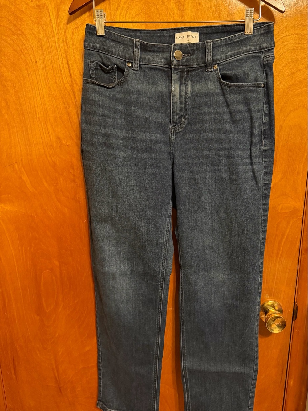 Lane Bryant Dark Blue Straight Leg Jeans